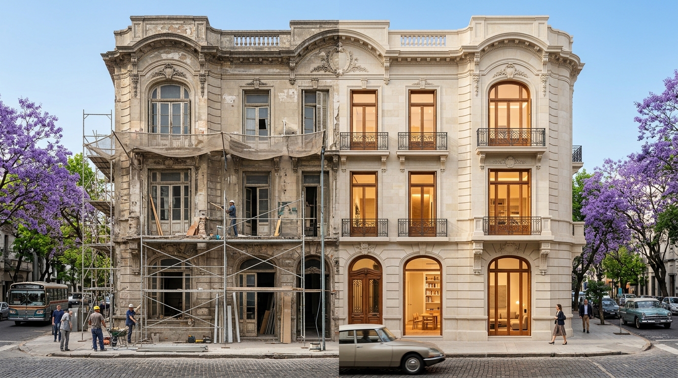 Refacción integral de edificio en Buenos Aires
